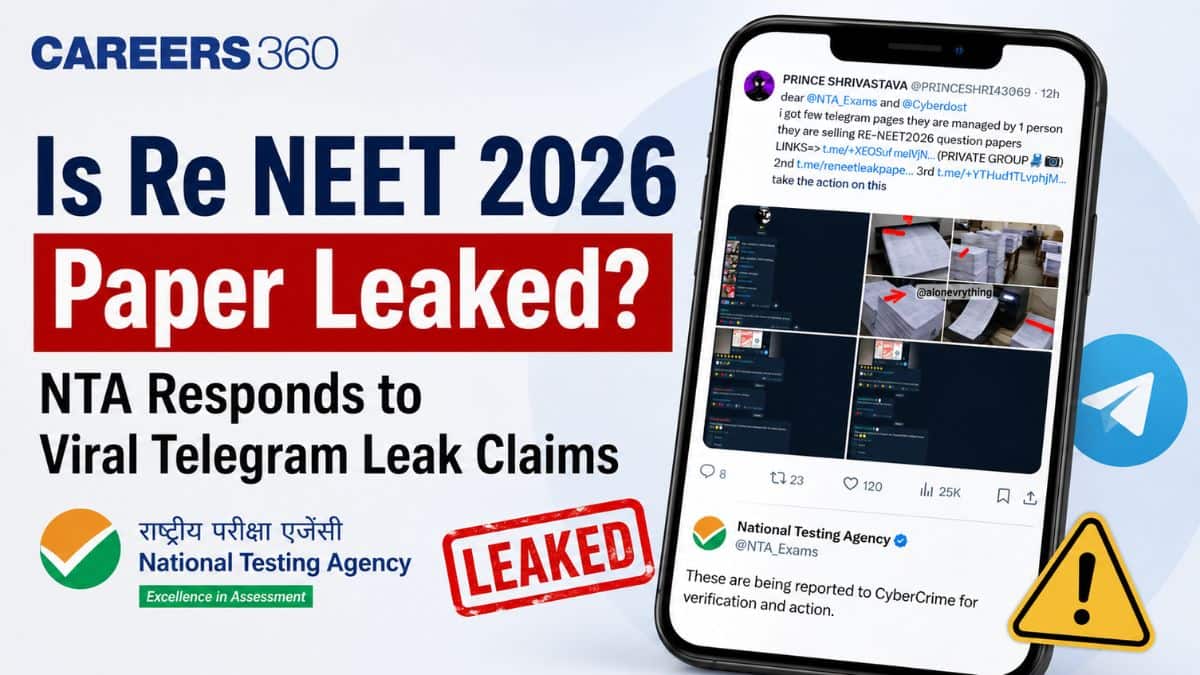 Is Re NEET 2026 Paper Leaked? NTA Responds to Viral Telegram Leak Claims